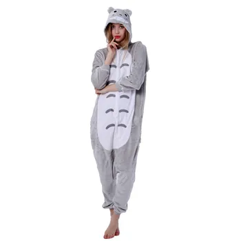Anime Živali Sosed Totoro Kostum Pižamo Cosplay Vse jumpsuit Odrasle Ženske, Moške Onesie Pižame Stranka Obleko