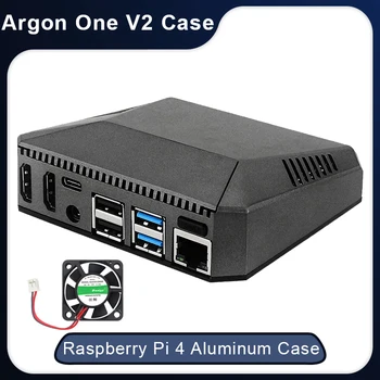 Argon Eno V2 Primeru Raspberry Pi 4 Model B Aluminijasto Ohišje Izmenljivo GPIO Zajema Pasivno Hlajenje Kovinsko Lupino za Raspberry Pi 4