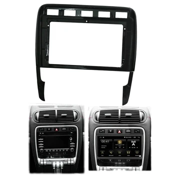 Avto Radio Fascijo za-Porsche Cayenne med 2002 in 2010 naraščal DVD Stereo Okvir Tablice Adapter za Montažo Namestitev na Armaturno Ploščo Trim Kit