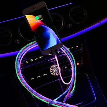 Avto Svetlobna USB Kabel za Polnjenje, Hitro Micro USB Tip C Podatkovni Kabel Za Mercedes Benz W202 W220 W204 W203 W210 W124 W222 AMG CLK