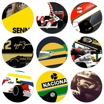 Ayrton Senna Čelada Ikone Zatiči Značko Dekoracijo Broške Kovinske Značke Za Nahrbtnik Dekoracijo 58mm