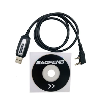 Baofeng Programiranje USB Kabla S CD Gonilnik Za UV-5RE UV-5R Pofung UV-5R uv5r 888S UV-82 UV-10R dvosmerni Radijski Walkie Talkie