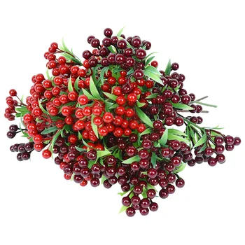 Berry Umetno Cvet Sadje Češnje Šopek Ponaredek jagode, Božič, Novo Leto dekor Drevo, Umetne berry Božič Decora Za Dom