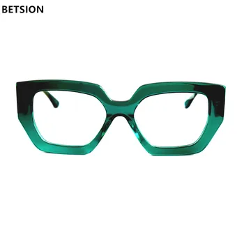BETSION Žensk Očala Z Okvirjem Polno Platišča Mačka Oči Acetat Retro Očala na Recept Očala