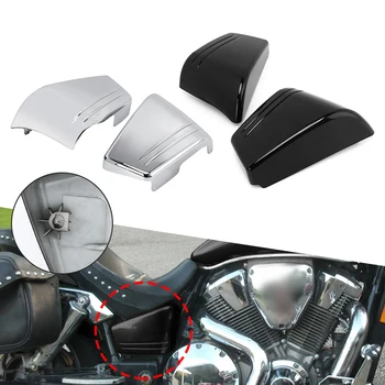 Black Chrome motorno kolo, ABS Plastike Baterije Strani Oklep Kritje Stražar Za Honda VTX 1800 C/Custom Modeli 2002-2004 2006-2008