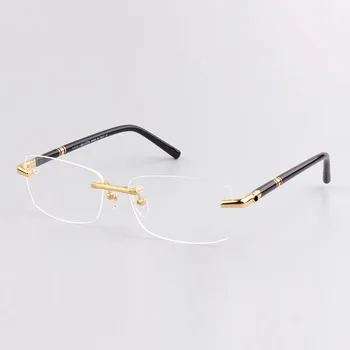 Blagovno znamko Design Lahki Optična Očala Okvir Moški Modni Poslovnih Kratkovidnost Recept za Očala Z Originalno Polje MB476