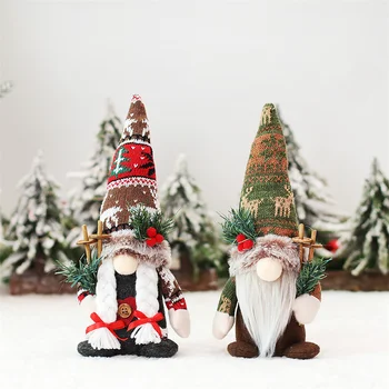 Božični Okraski Brezosebna Lutka Gnome Baubles Božič Božično Dekoracijo za Dom Okraski za Božična Drevesa Novo Leto 2023