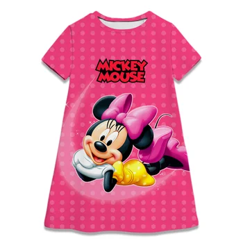 Božični Večer Minnie Mouse Mickey Natisnjena Dekleta Obleko Božično Zabavo, Obleke Baby Girl Obleke Malčka Oblačila Brezplačna Dostava