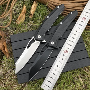 Brezplačna dostava oster D2 uvoz jekla blacksmithing taborjenje orodje folding nož G10 ročaj na prostem self-defense nož