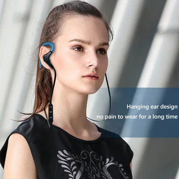 Brezžične Slušalke Bluetooth, združljiva 5.0 Šport Teče Uho-kavelj Nepremočljiva Stereo šumov Slušalke