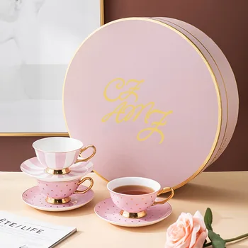 Britanski Kosti Kitajske Kave Vrč Kristalno Skodelico Mleka Limone Cvet Tea Cup Drinkware z darilom Pakiranje Padec Ladijskega prometa