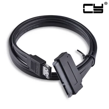 Chenyang Dvojno Napajanje 12V 5V eSATAp Moč ESATA USB 2.0 Combo, da SATA 22Pin Kabel za 2.5