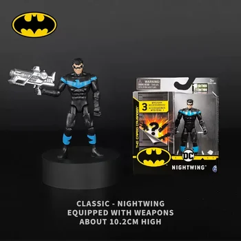 DC Klasičnih Nightwing Zbirka Junak Batman Slika Model10CM PVC Materiala Premično Skupno Resnično SPIN MASTER Otrok Strani Igrača