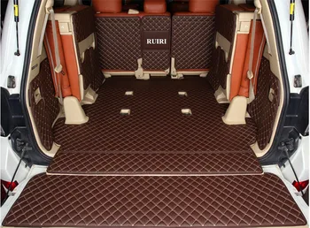 Dobra kakovost! Celoten sklop prtljažniku avtomobila preproge za Lexus LX 570 7 sedežev 2022 nepremočljiva boot preproge tovora linijskih preproge za LX570 2021-2007