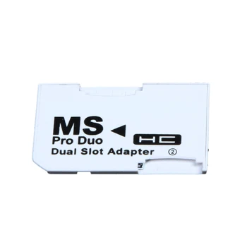 Dvojna Reža Za Mikro SD SDHC TF, da Memory Stick MS Kartice Pro Duo Bralec Prilagodi Velike Zmogljivosti za Imetnik Kartice 2