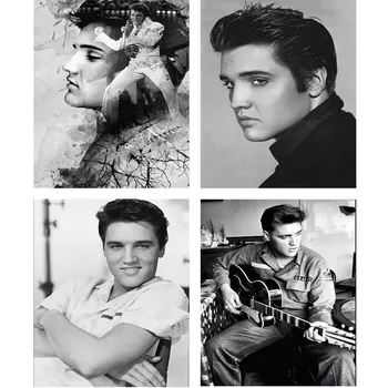 Elvis Presley Plakat Star Glasbenik Diamond Vezenje 5d Diy Diamond Slikarstvo Navzkrižno Šiv Kompleti Polni Sveder Nosorogovo Doma Dekor