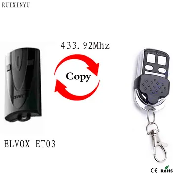 ELVOX ET03 Daljinski upravljalnik KLON Oddajnik 433,92 Mhz Vrata, Garažna Vrata ELVOX ET03 433MHz Daljinski upravljalnik