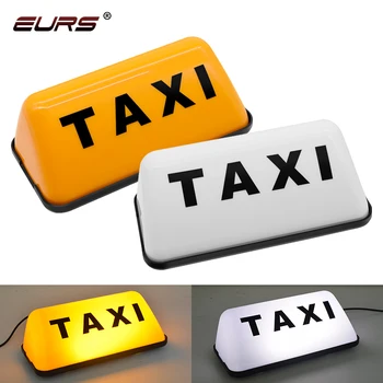 EURS Avto Taksi Streho Nepremočljiva Luči LED Prijavite Dekor Žareče Dekor Auto Cab Dome Luči Taxi Luči TAXI-COB Taxi Svetlobe z 12V
