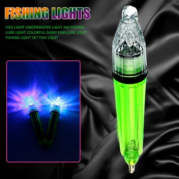 Fishing Lure Lučka LED Utripa Vabe Vaba Luči Nepremočljiva Globoko pod vodo Privablja Lignji Vabo, Nočni Ribolov Pribor Žarnice