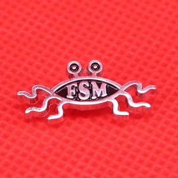 Flying Špageti emajl pin FSM broška Pastafarian bog značko smešno Ateist zatiči verske misli broške hrane nakit