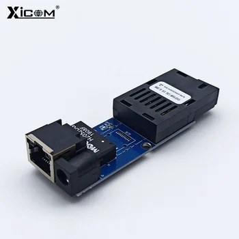 Gigabit Mini Media Converter 1*SC Optični 1*1.25 G RJ45 Enotnega Načina 100/1000M PCBA Odbor Optični Ethernet Stikalo Simplex/Duplex