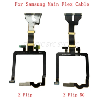 Glavni Odbor Priključek matične plošče LCD Flex Kabel Za Samsung Ž Flip 5G F700F F707B Vrtenjem Gredi Kabel rezervnih Delov