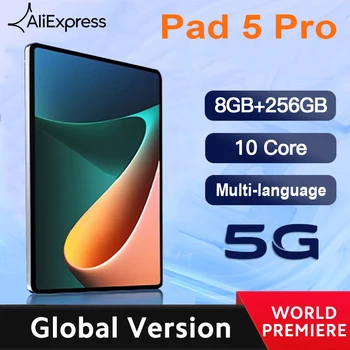 Globalna Različica Pad 5 Pro Tablet Android Snapdragon 865 120Hz 11 inch WQHD+ 2K LCD-Zaslon 12GB 512GB 8800mAh Wiffi 5G Tablete PC