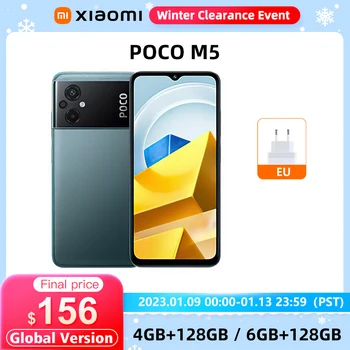 Globalna Različica POCO M5 64GB/128GB NFC Pametni telefon Helio G99 Jedro Octa 90Hz 6.58