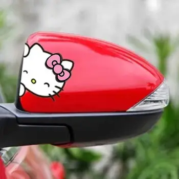 Hello Kitty risanka edinstven avto nalepke Avto nalepke barve telesa rearview mirror dekorativne nalepke