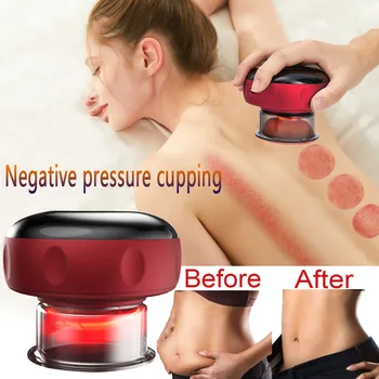 Hujšanje Telesa Električna Vakuumska Cupping Masaža Sunction Massager Naprave Guasha Anti-Celulit Ogrevanje Negativnega Tlaka, Zdravljenje