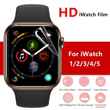 Hydrogel Varstvo Film Za Apple Watch Screen Protector iwatch 6 5 4 3 2 1 SE Serije Gledam Film 38 mm 40 mm 42mm 44 mm Mehka Stekla