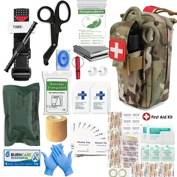 IFAKS Vojaški Komplet za Prvo pomoč za poškodbe nujno Zdravstveno Nego Kit Tactical Tourniquet Israelli povoj Krvavitev nadzor