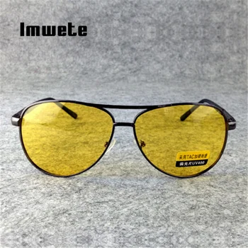 Imwete Night Vision Vožnje Očala Polarizirana sončna Očala Moški Ženske Očala Voznika Rumena Očala za Sonce UV400