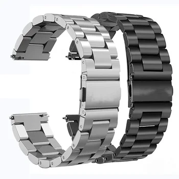 Iz nerjavečega Jekla Za Samsung Watch Band Galaxy watch 46mm/42mm GearS3/S2/Šport 20 mm 22 mm Huawei GT Xiaomi Watch Band