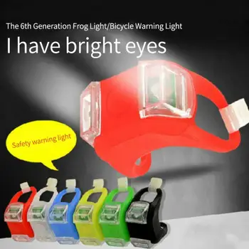 Izposoja Kolesarske Luči Silikonski Kolo LED Luč Pritisni in Kolesarjenje Zadnja Luč Nepremočljiva 3 Način Čelada Lahka Flash Kolesarske Opreme,