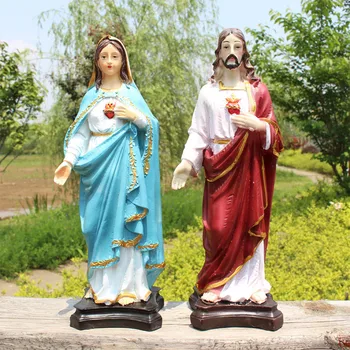 Jezusa Kristusa/ Devica Marija Figur Kiparstvo Christian Poročno Darilo Božič Namizja Zaslona Decors Renaissance Zbirka