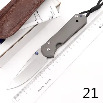 JUFULE Nova Velika Sebenza 21 D2 TC4 titana ročaj zložljiv Taktično žep kampiranje, lov na prostem EOS orodje kuhinjski nož