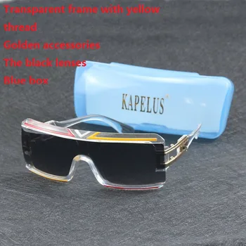 KAPELUS Pregleden sončna očala za ženske Ocean rezina športna sončna očala Veliki kovinski okvir za očala 4024w UV400