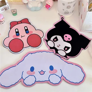 Kawaii Kirby Cinnamoroll Kuromi Non-Slip Silikona, Nepravilne Oblike Mouse Pad Anime Sanrioed Girly Srce Srčkan Tabela Mat Dekle Darilo
