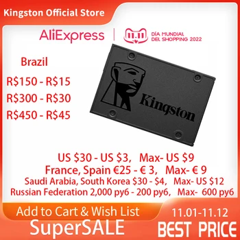 Kingston A400 Notranji Pogon ssd 120GB 240GB 480GB 2.5 inch SATA III 960GB SSD HDD Trdi Disk HD za Prenosni RAČUNALNIK