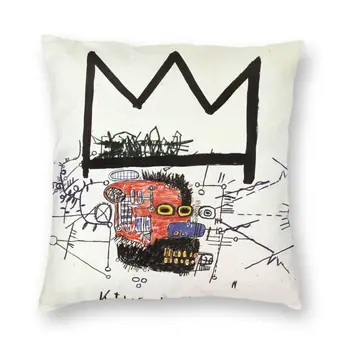 Kralj Alphonso Vrgel Blazino Zajema Dekor Doma Luksuzni Jean Michel Basquiat Prostem Blazine Kvadratnih Prevleke Dekoracijo Salon