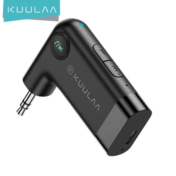 KUULAA Bluetooth Sprejemnik 5.0 3.5 mm AUX Priključek za Zvok Brezžični Adapter za Avto, RAČUNALNIK Slušalke, Mikrofon 3.5 Bluetooth 5.0 Receptor