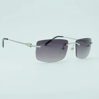 Kvadratni Rimless Sončna Očala Moških Do Leta 2018 Novo Zasnovo, Visoko Kakovost Sunglass Kovinskih Kvadratnih Carter Sončna Očala Vožnje Lady Odtenek Očala