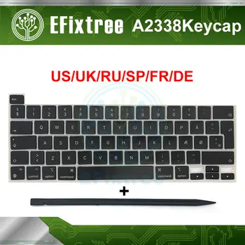 Latop A2338 Keycap Tipke tipka Skp Tipkovnico ruske CA US UK nemški jezik italijanski jezik francoski jezik španski Za Apple Macbook Pro Retina 13