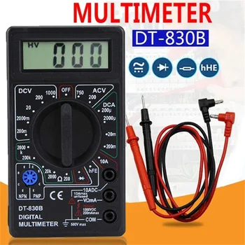LCD Digitalni Multimeter Mini DT830B AC/DC Multimeter Voltmeter Ampermeter Ohm Tester Amper Meter Varnost Ročni Električni Merilnik