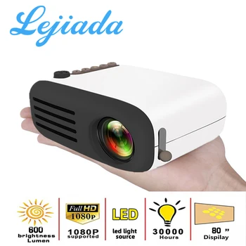 LEJIADA YG200 LED Projektor 800 Lumen 3.5 mm Audio 480*272 slikovnih Pik Podpira 1080P HDMI-compatib USB Mini Prenosni Home Media Player