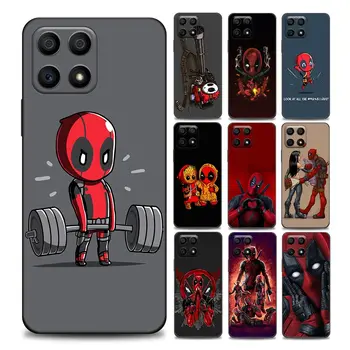 Lepe Risanke Deadpool Marvel Primeru Telefon za Čast, 8 X 9, 9A 9C 9X Pro Lite Igrajo 9A 50 10 20 30 Pro 30i 20S(6.15) Mehka Primeru