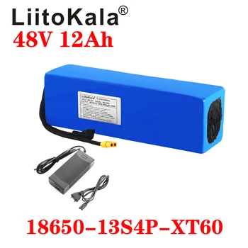 LiitoKala 48V 12Ah 18650 E-kolo baterija litij ionske baterije koles scoot conversion kit bafang 1000W XT60 plug 54.6 V Polnilnik