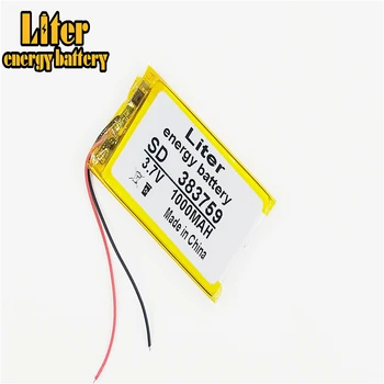 litij-polimer baterija 383759 403560 3,7 V 1000mah za MP3, MP4 MP5 GPS DVD Električne Igrače li-polymer baterija za ponovno polnjenje