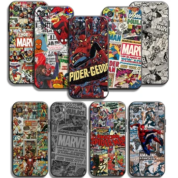 Marvel Avengers LOGOTIP Telefon Primerih Za Xiaomi Redmi Upoštevajte, 9T 9A 9T 8A 8 2021 7 8 Pro Opomba 8 9 Coque Mehko TPU Hrbtni Pokrovček Funda